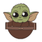 Cute Baby Yoda SVG Halloween Vector Yoda Lovers.png
