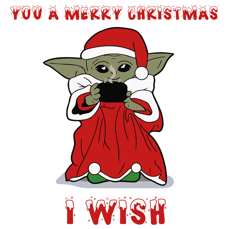 I Wish You A Merry Christmas Funny Baby Yoda SVG.png