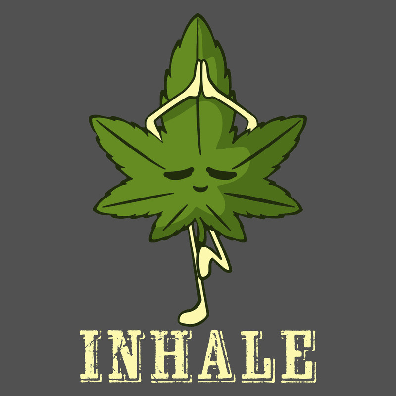 Inhale Cannabis Cannabis Smoking Weed Yoga Inhalation SVG.png