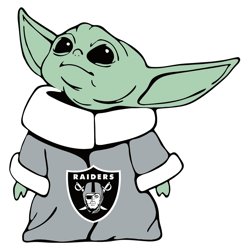 Las Vegas Raiders Nfl Baby Yoda SVG