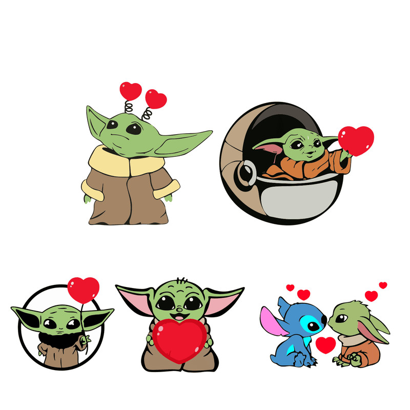 Valentine Baby Yoda SVG Yoda And Stitch SVG Valentine Hearts SVG Valentine Gifts Happy Valentines Day.png