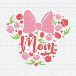 Disney Minnie Ears Mom Floral SVG