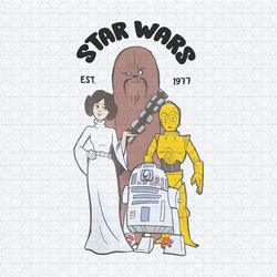Funny Star Wars Est 1977 Disney Cartoon PNG