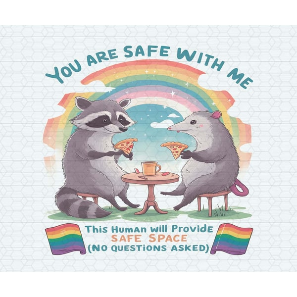 You Are Safe With Me Trans Transgender Gender Gay - Foto 2