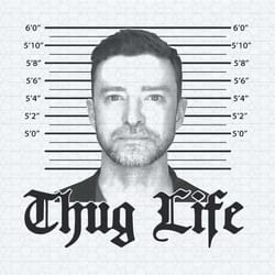thug life justin timberlake mugshot png