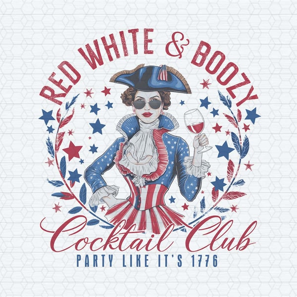 Vintage Red White And Boozy American Girl PNG.jpg