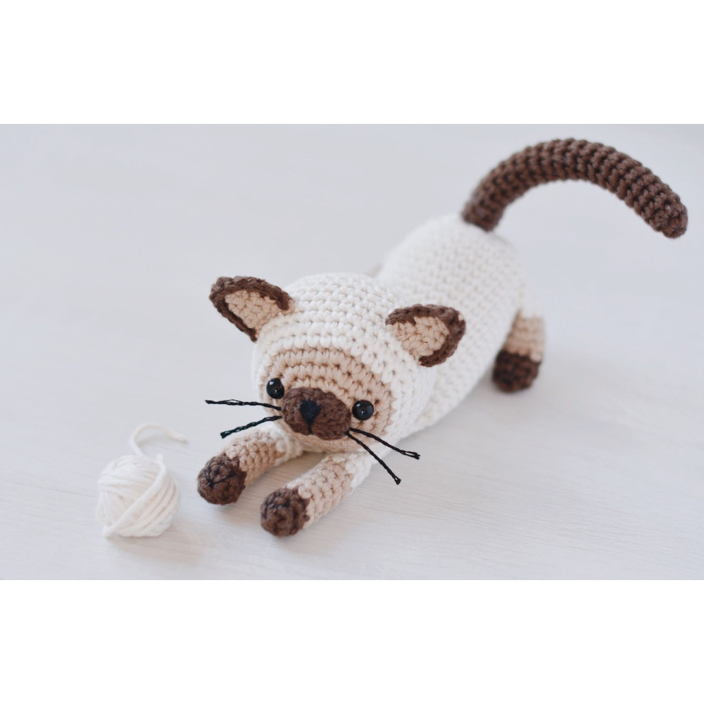 Siamese Cat Crochet Pattern PDF 1