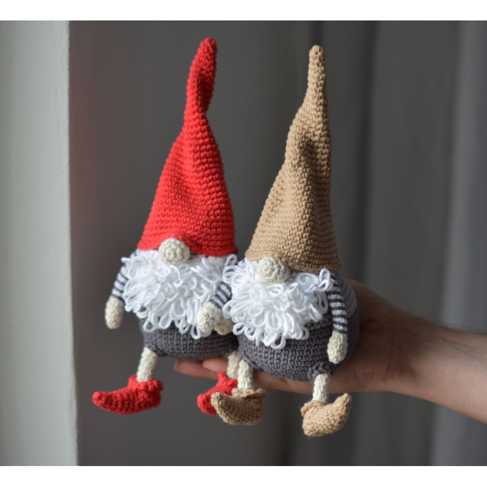 Holiday Gnome Crochet Pattern 7 Inch Gnomes PDF 2