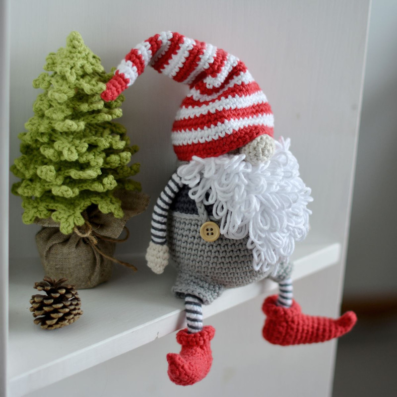 Christmas Gnome Crochet Pattern 85 Inch Scandinavian Gnome ENGLISH And ESPANOL PDF 2