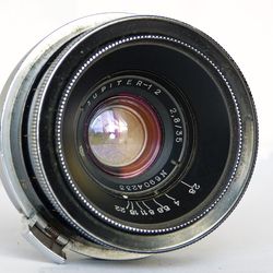 Jupiter-12 2.8/35 black USSR lens rangefinder Kiev LZOS Contax RF mount