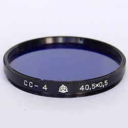 CC-4 40.5mm blue lens filter 40.5x0.5 40,5x0,5 USSR LZOS for Jupiter-8 boxed