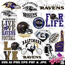 14 Files Baltimore Ravens Svg Bundle, Baltimore Ravens Logo Svg