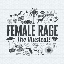 female rage the musical tortured poets department svg