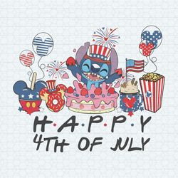 groovy stitch happy 4th of july png