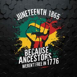 retro my ancestors werent free in 1776 svg