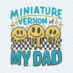 checkered miniature version of my dad svg