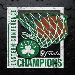 eastern conference champions celtics basketball svg