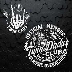 official member twins dad club est 2024 svg