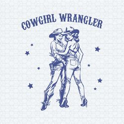 retro cowgirl wrangler lesbian girlfriend svg