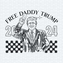 retro free daddy trump 2024 president svg