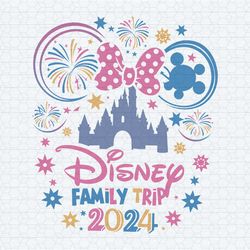 retro minnie head disney family trip 2024 svg