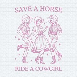 vintage lesbian save a horse ride a cowgirl svg