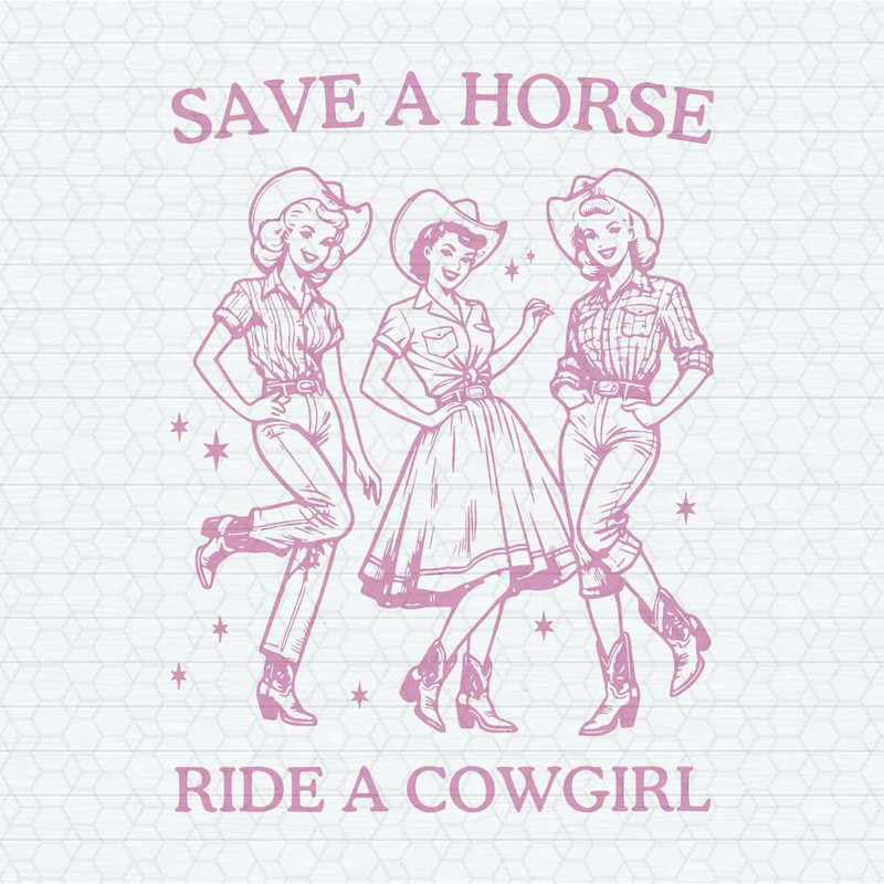 Vintage Lesbian Save A Horse Ride A Cowgirl SVG.jpg