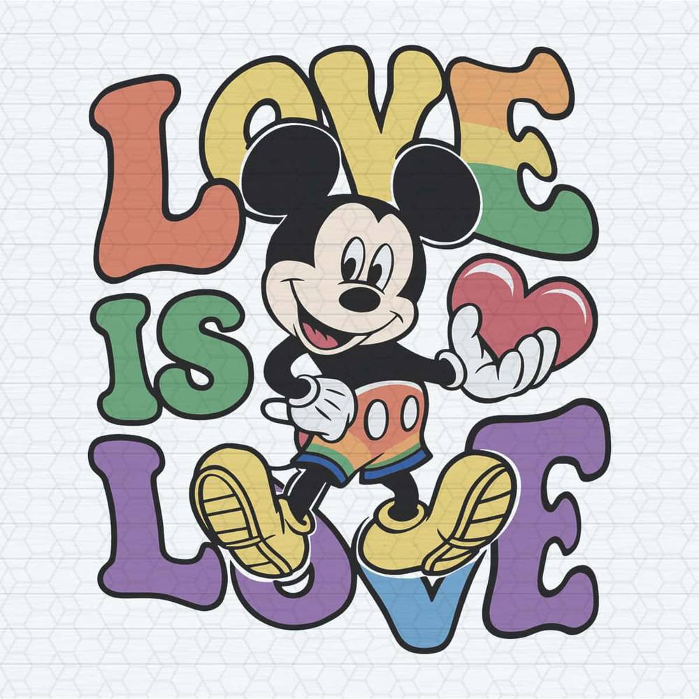Mickey Love Is Love Pride Month SVG.jpg