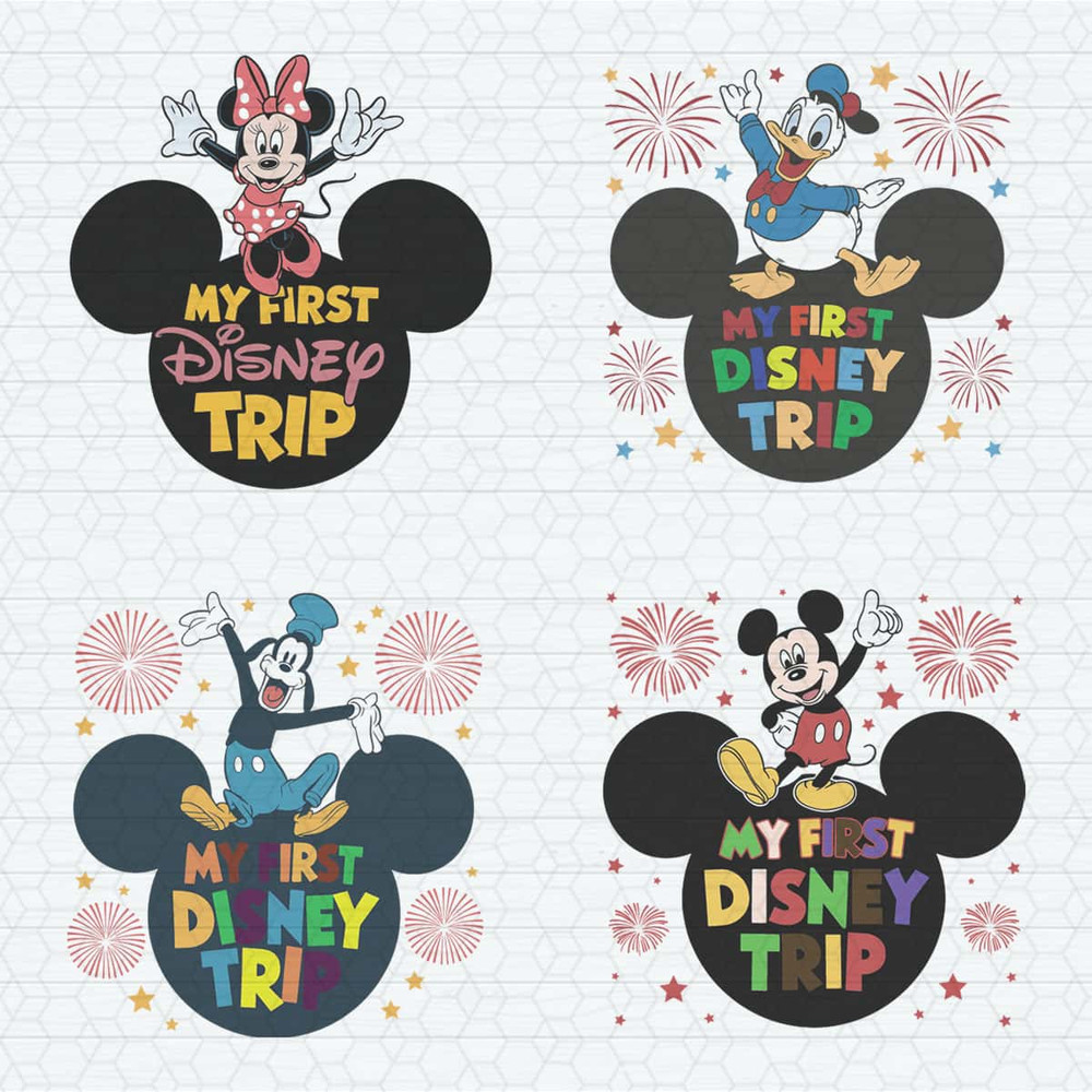 My First Disney Trip Cartoon Characters SVG Bundle.jpg