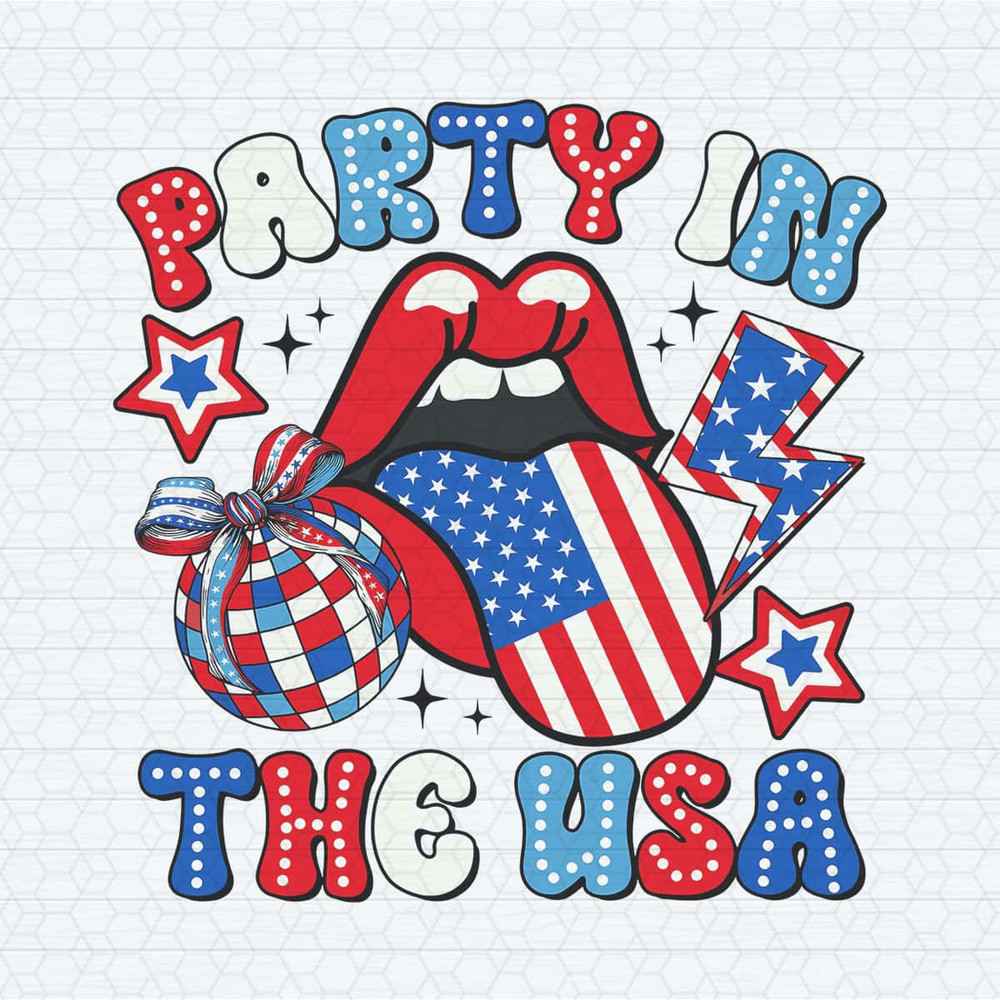 Fourth Of July Party In The USA Disco Ball PNG.jpg