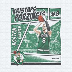 kristaps porzingis boston celtics comic png