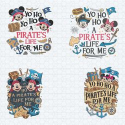 yo ho ho a pirates life for me svg png bundle