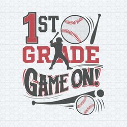 1st back to school baseball game on svg