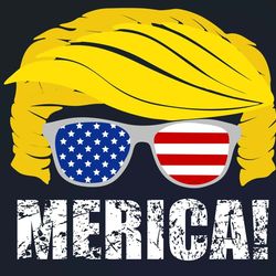 trump hair 4th of july trump merica svg trump is my presidential svg