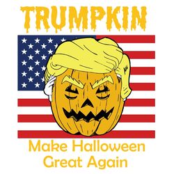 trump is my presidential svg trumpkin make halloween great again