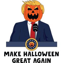 trumpkin make halloween great again svg funny trump american president svg scary halloween party