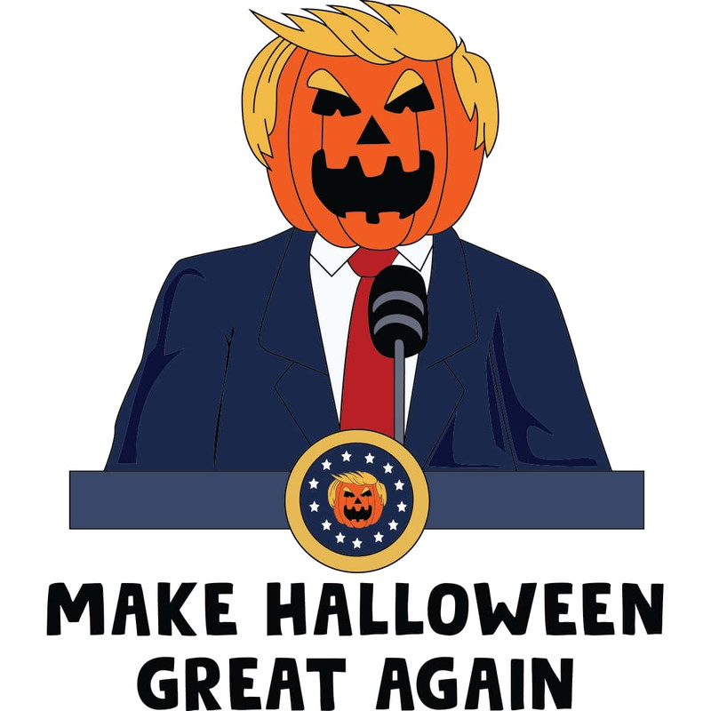 Trumpkin Make Halloween Great Again SVG Funny Trump American President SVG Scary Halloween Party.jpg