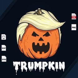 trumpkin trump svg trump president pumpkin svg