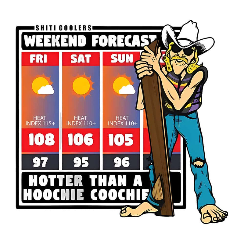 Weekend Forecast Hotter Than A Hoochie Coochie - Only PNG File.jpg