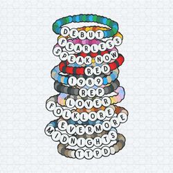 retro eras album friendship bracelets png