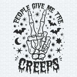 people give me the creeps halloween ghost svg