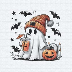 halloween ghost pumpkin spice latte png