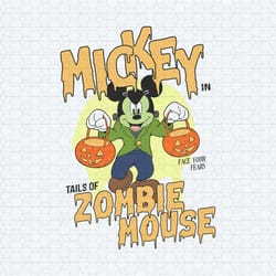 mickey in tail of zombie mouse face your fears svg