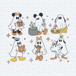 mouse and friends ghost halloween png