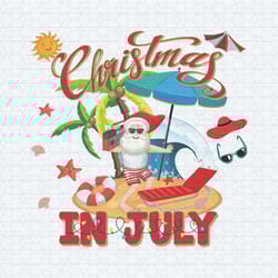 christmas in july summer santa png