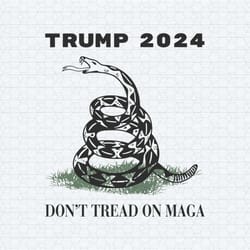 trump 2024 don't tread on maga snake rattlesnake svg