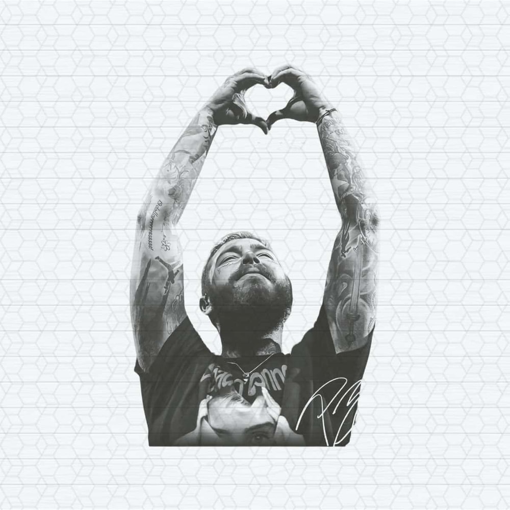 Vintage Post Malone Music Rapper PNG.jpg