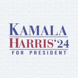 kamala harris 2024 for president svg