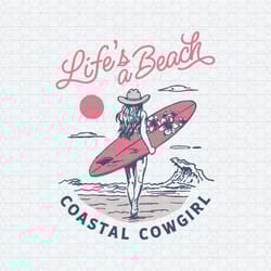 retro coastal cowgirl png vintage surf girl illustration boho western surfboard svg