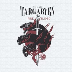 retro house targaryen fire blood svg